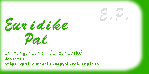 euridike pal business card